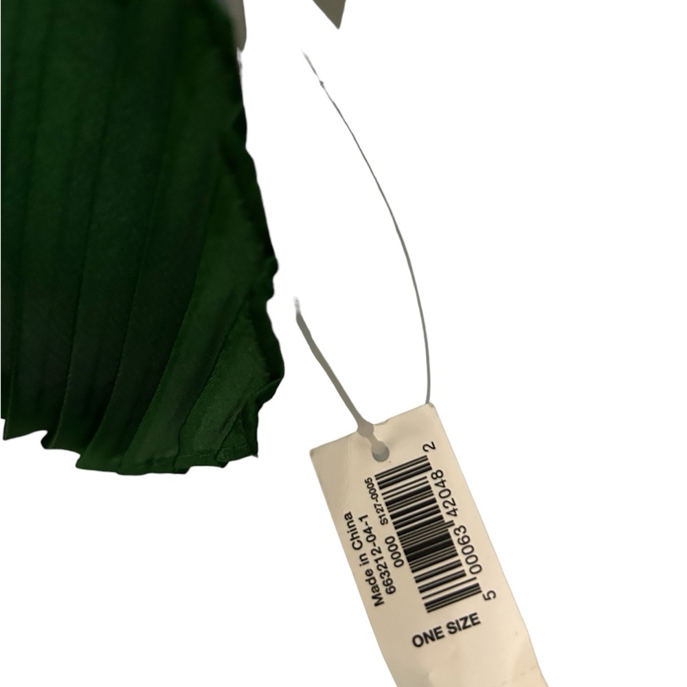 Banana Republic Green Floral Pleated Crinkle Wrap Shawl Kimono SZ OS NWT - Picture 3 of 6